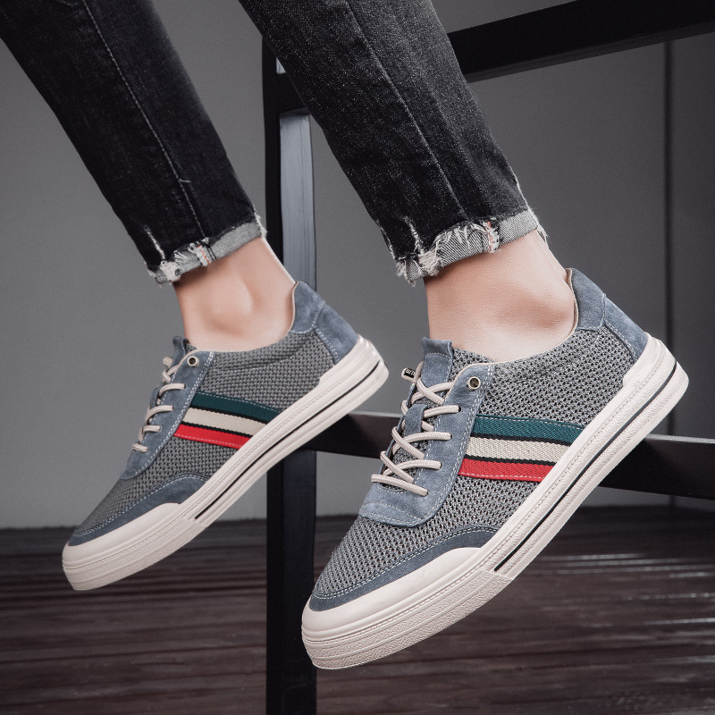 Men's No-tie Hollow Breathable Casual Shoes All-matching - Imagen 3