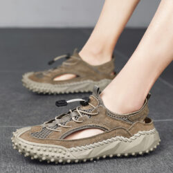 Men's Outerwear Sports Sandals Hole Non-slip Hollow Wading Shoes