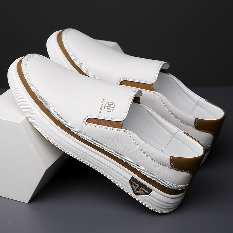 Lazy Slip On Men's Casual Leather Shoes - Imagen 3
