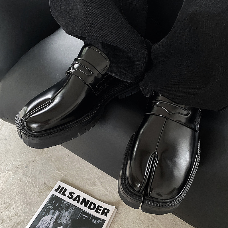 Niche High-end Fashion All-matching Platform Casual Leather Shoes - Imagen 3