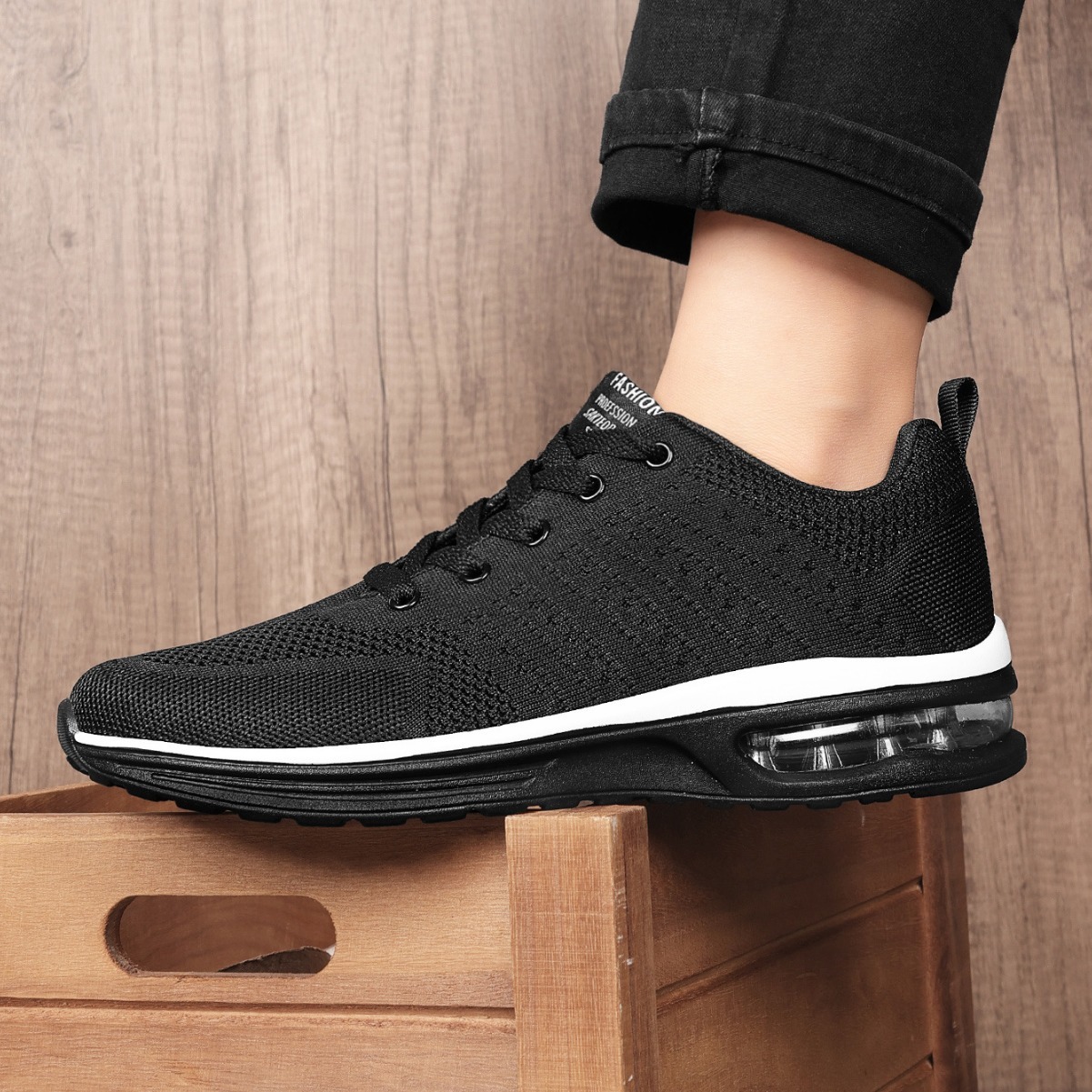 Casual Flyknit Breathable Light Running Shoes - Imagen 2