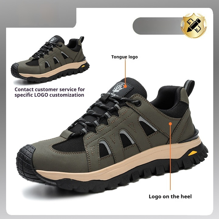 Men's Deodorant Toe Cap Lightweight Protective Footwear - Imagen 2