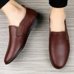 Male Leather Business Leisure Breathable Shoes