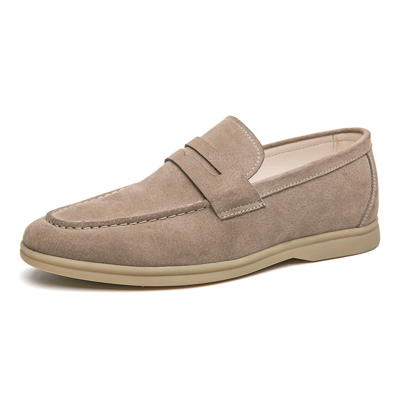 Men's Shoes Fashion Slip-on Plus Size Casual Leather Shoes - Imagen 7