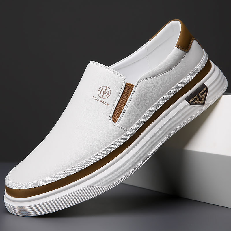 Lazy Slip On Men's Casual Leather Shoes - Imagen 5
