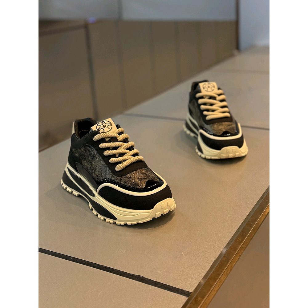 Thick Bottom Wear-resistant Retro Daddy Shoes Male - Imagen 5