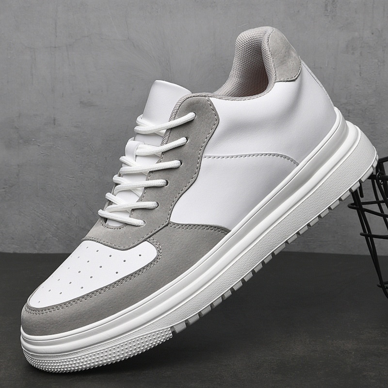 Summer Breathable Invisible Height Increasing Insole Men's Spring Soft Bottom Skateboard Shoes - Imagen 5