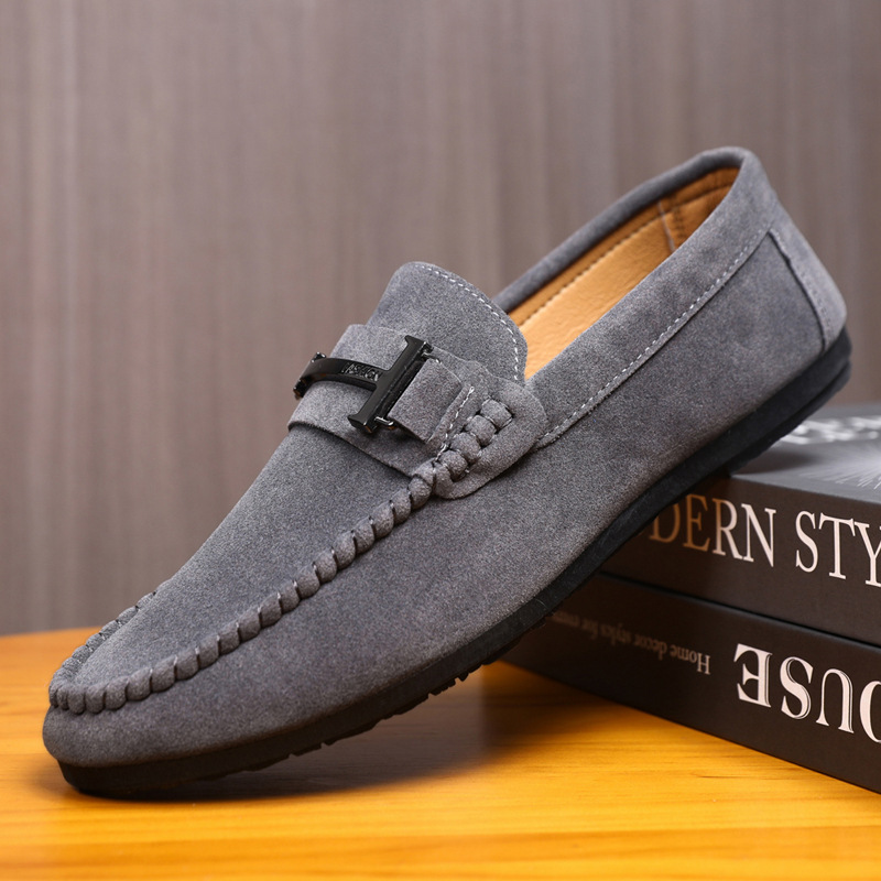 Men's Handmade Soft Sole Casual Low-Cut Round-Toe Slip-On Loafers - Imagen 4