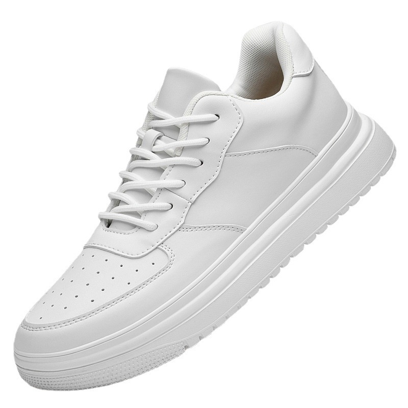Summer Breathable Invisible Height Increasing Insole Men's Spring Soft Bottom Skateboard Shoes - Imagen 4