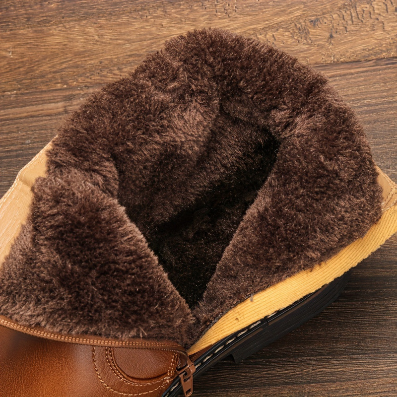 Dress Boots With Zipper Faux Fur - Imagen 3