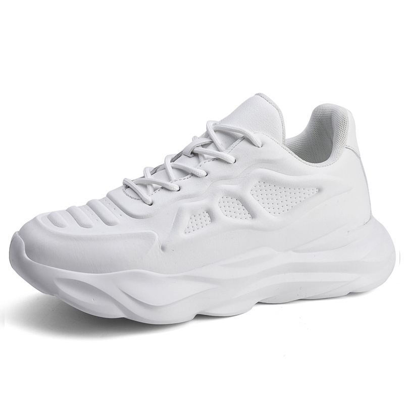 Summer New Invisible Height-increasing Shoes Men's 8CM Breathable Clunky Sneakers - Imagen 9