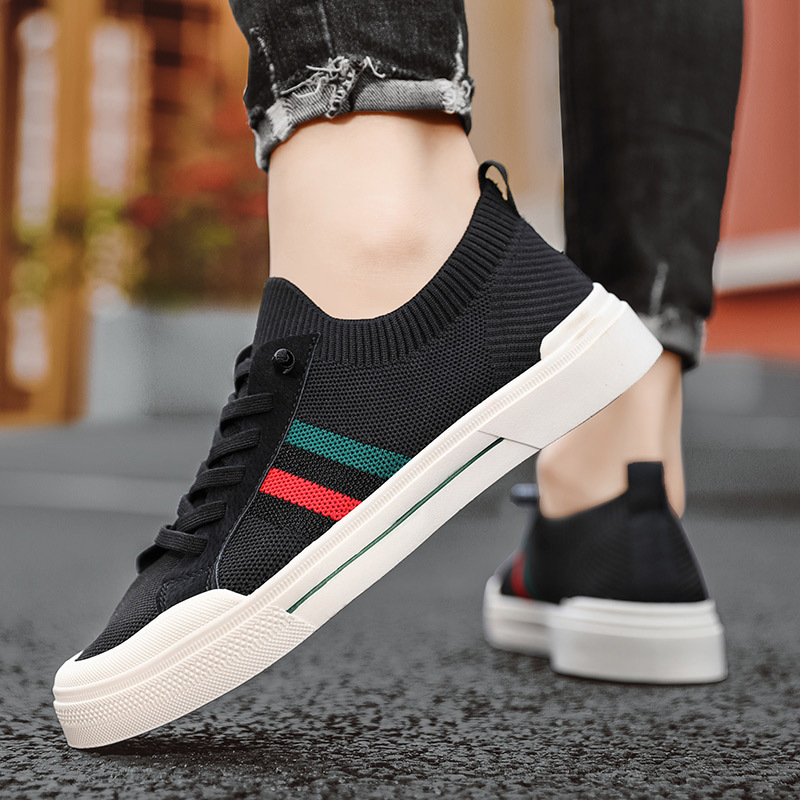 Breathable Thin Knitted Mesh Men's Casual Sneakers - Imagen 5