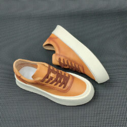 Boys First Layer Cowhide Board Shoes Thick Bottom