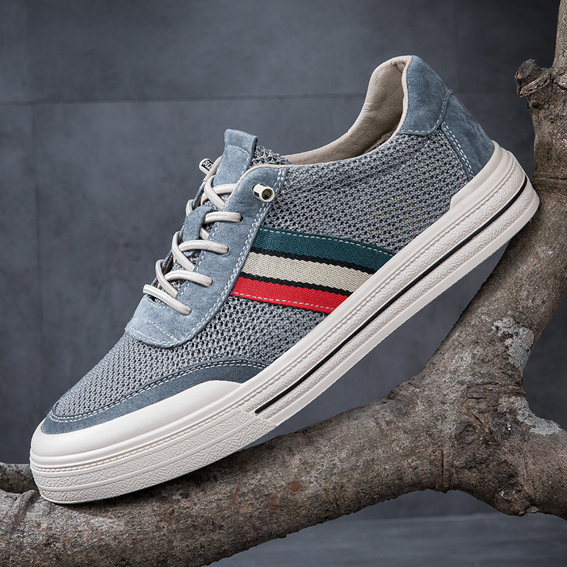 Men's No-tie Hollow Breathable Casual Shoes All-matching