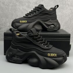 Leather Surface Trend Sports Leisure Platform Men's Shoes