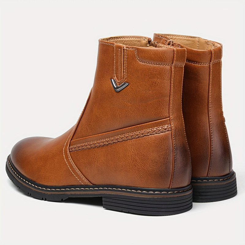 Dress Boots With Zipper Faux Fur - Imagen 2