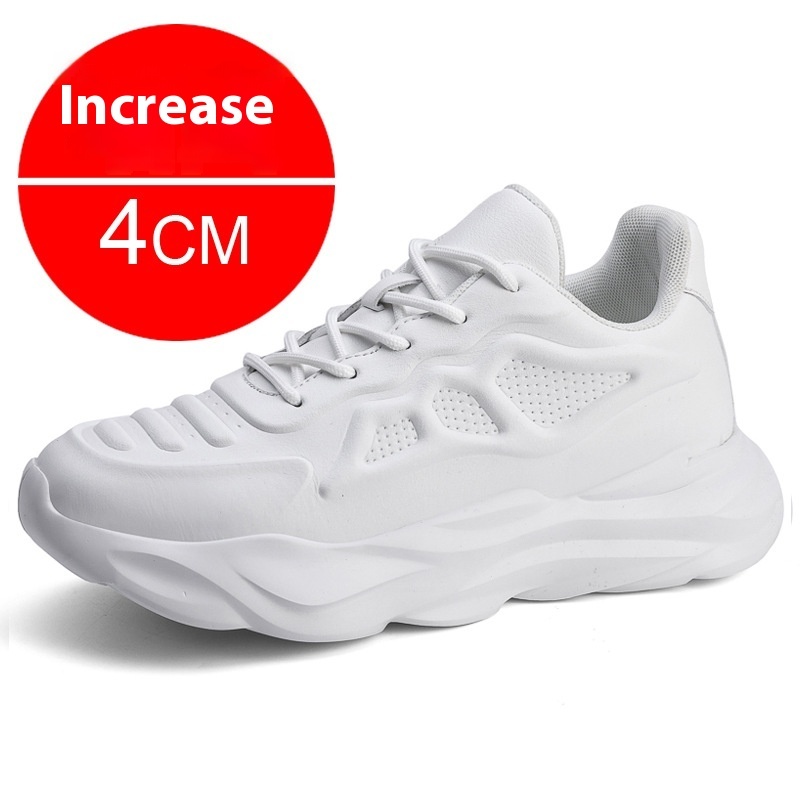 Summer New Invisible Height-increasing Shoes Men's 8CM Breathable Clunky Sneakers - Imagen 8