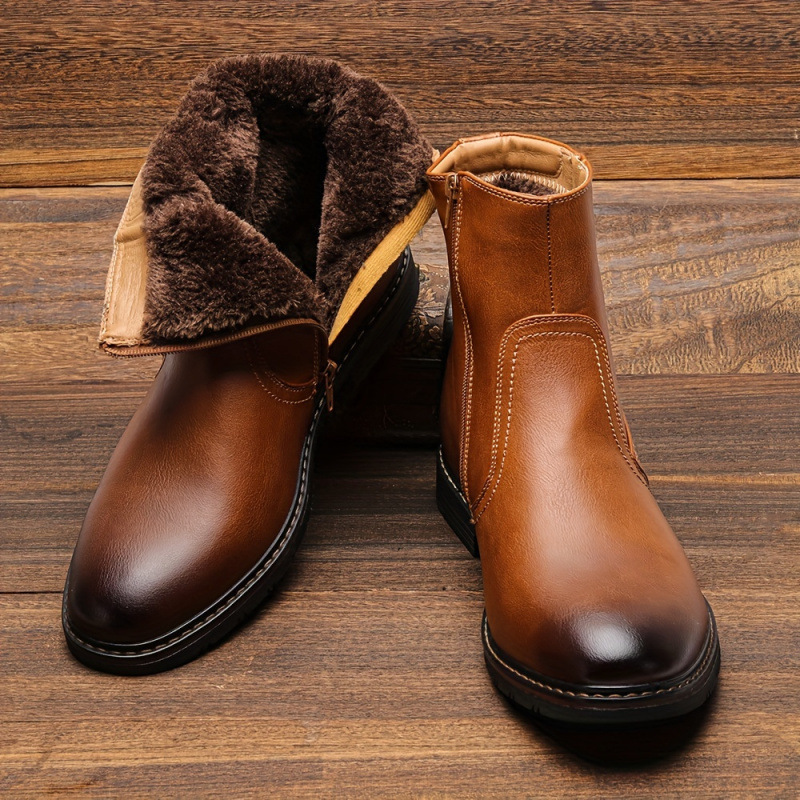 Dress Boots With Zipper Faux Fur - Imagen 5