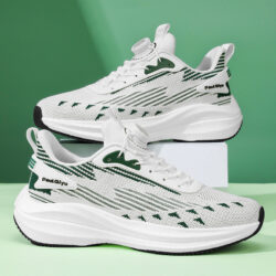 Rotating Buckle Fly-kit Mesh Casual Sports Running Men's Shoes