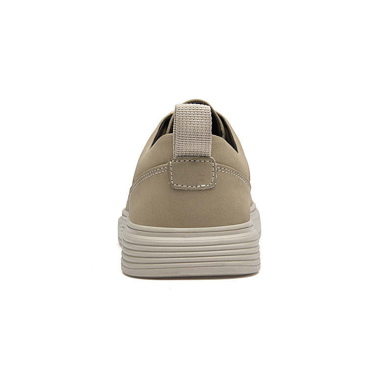 Men's Casual Sneakers Two-layer Cowhide Breathable Lace Up Fashion All-matching - Imagen 5