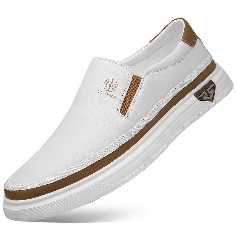 Lazy Slip On Men's Casual Leather Shoes - Imagen 4