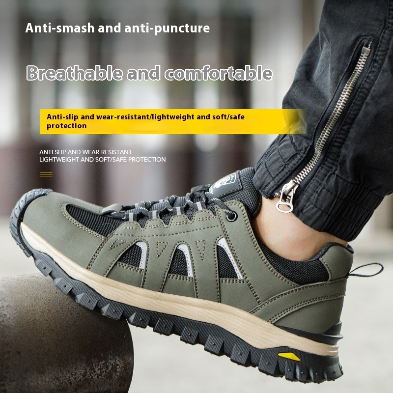 Men's Deodorant Toe Cap Lightweight Protective Footwear - Imagen 3