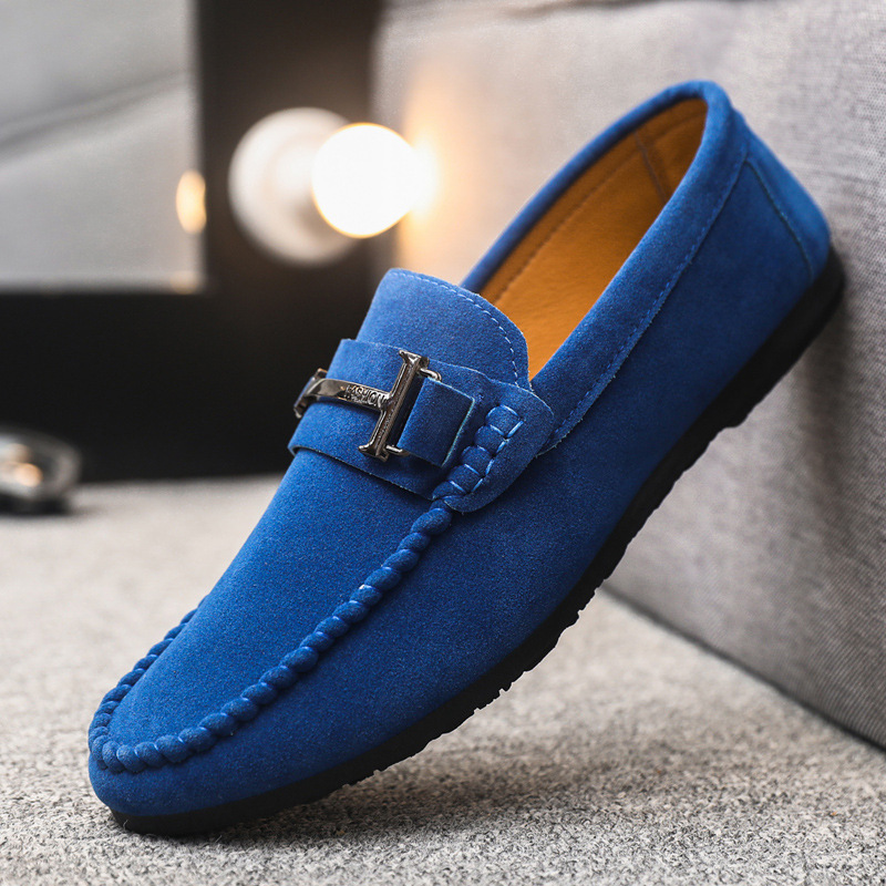 Men's Handmade Soft Sole Casual Low-Cut Round-Toe Slip-On Loafers - Imagen 8