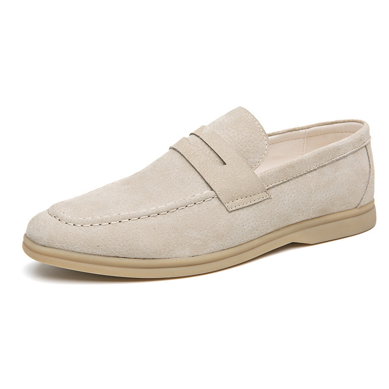 Men's Shoes Fashion Slip-on Plus Size Casual Leather Shoes - Imagen 6